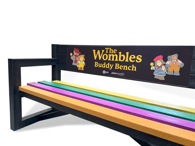 The Wombles Buddy Bench Close Up