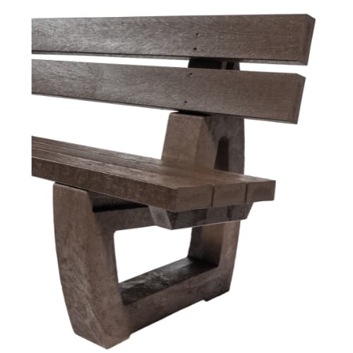 Moulded Backrest Bench Close Up