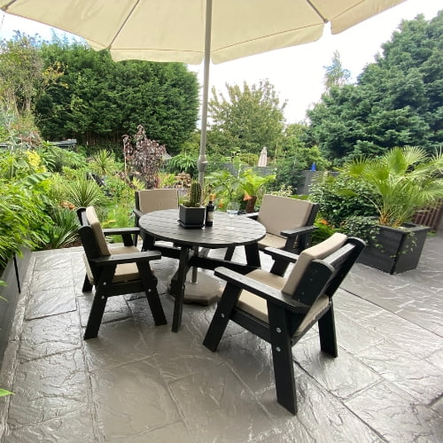 Terrace Table and Chair Set – 4 Seater lifestyle