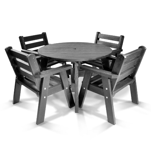 Terrace Table and Chair Set – 4 Seater
