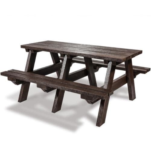 Hero A Frame 4-Seater Brown Picnic Table 2nd Angle