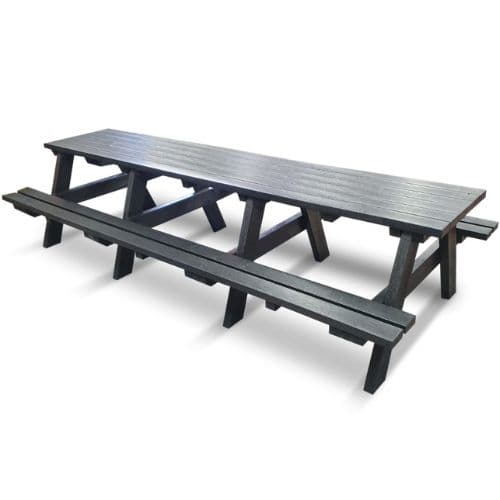 Hero A Frame 8-Seater Black Picnic Table 