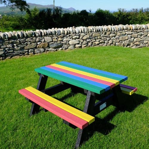 Hero A Frame Junior Mulicoloured Picnic Table Lifestyle