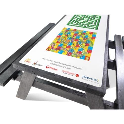 Hero A Frame Junior Play Black Picnic Table 