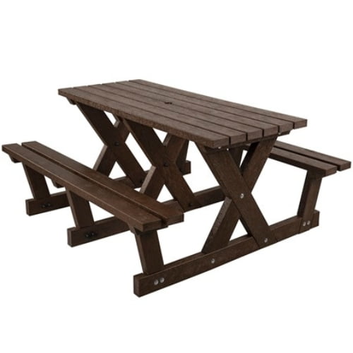 Hero Access Walkthrough 4 Seater Brown Picnic Table 