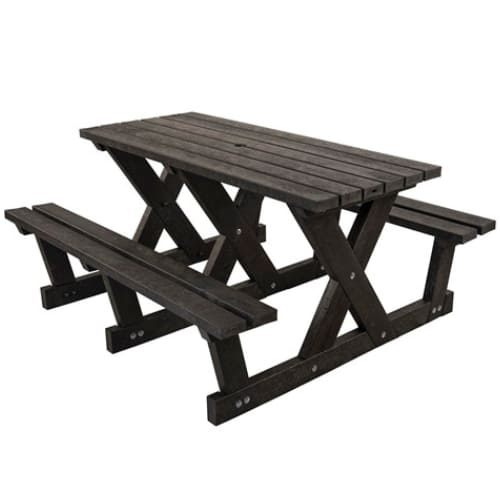 Hero Access Walkthrough 4 Seater Black Picnic Table 