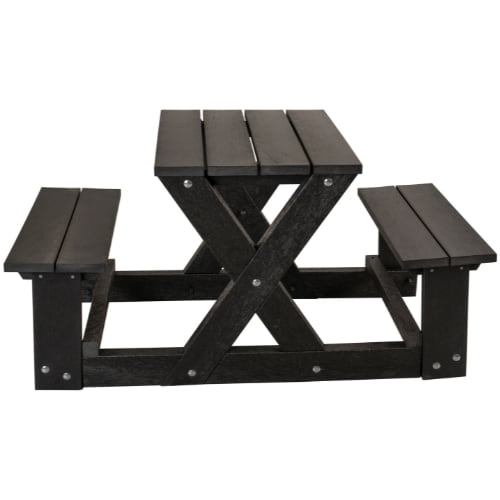 Hero Two Seater Black Picnic Table