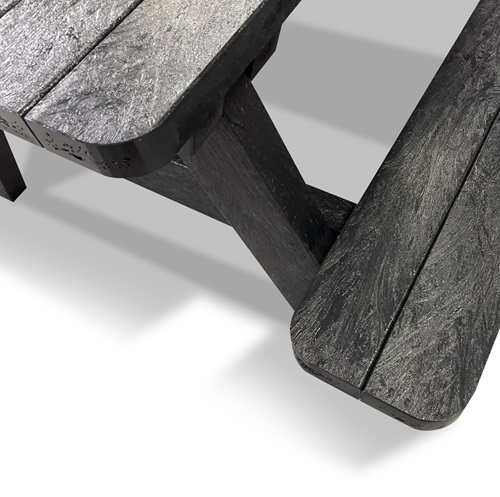 Hero A Frame Junior Black Picnic Table Close Up