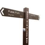 Plaswood Recycled Brown Plastic Finger Posts Detail