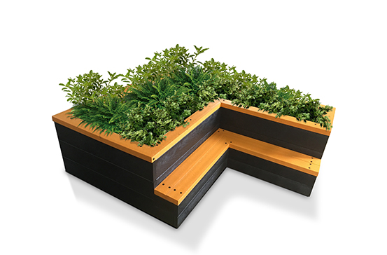 Raised Bed with Seat
