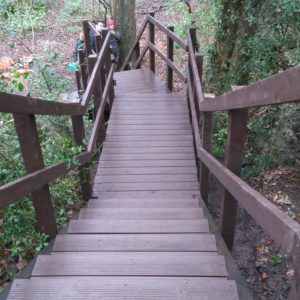 Anglesey stairway recycled plastic