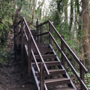 Plaswood recycled plastic Anglesey Stairway