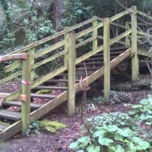 Plaswood recycled plastic Anglesey stairway project