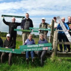 Plaswood recycled plastic signage Aberlady bay