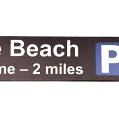 Plaswood recycled plastic signs blade