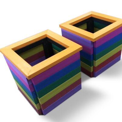 Rainbow Recycled Plastic Planters