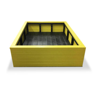 Yellow Recycled Plastic Raised Planters