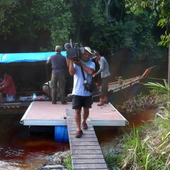 Plaswood recycled plastic dock installation