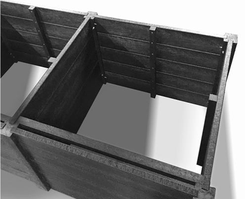 Plaswood recycled plastic wood bins for agriculture sector