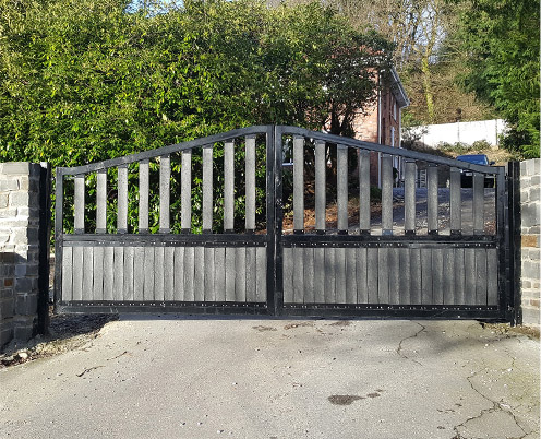 Plaswood recycled plastic wood gates for home and garden