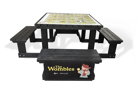 The Wombles recycled activity table