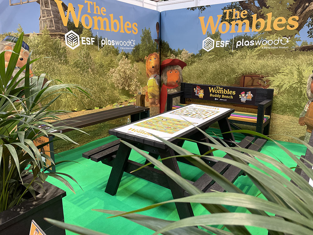 Plaswood recycled plastic furniture The Wombles